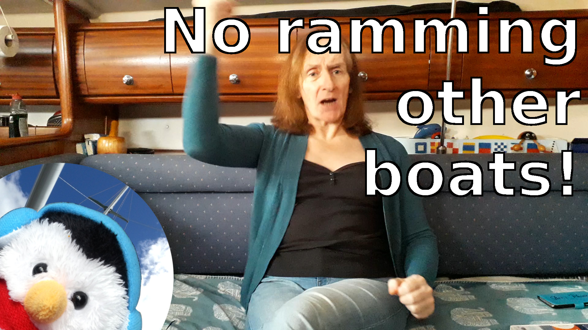 Watch our "No ramming other boats" video and add comments etc